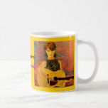 folk singer acoustic coffee mugs