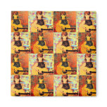 folk singer collage magnet