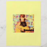 folk singer girl concert flyer
