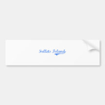 Follets Island Texas Classic Design Bumper Stickers
