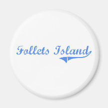 Follets Island Texas Classic Design Fridge Magnets