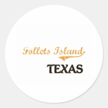 Follets Island Texas Classic Sticker