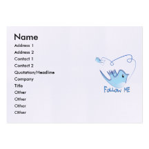 Follow Me Business Card Template