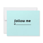 follow me @ invitations