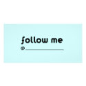 follow me @ photo cards