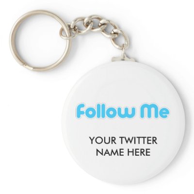 follow me (twitter) keychains by TheCrewDesigns