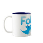 Follow Me Twitter Mr Funny Parody mugs