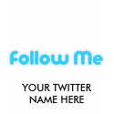follow me (twitter) t-shirts
