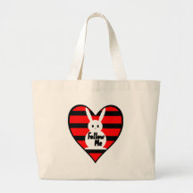Follow Me White Rabbit Canvas Bags