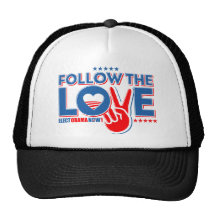 Follow The Love - Elect Obama Now Mesh Hats
