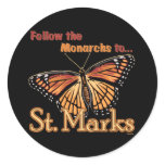 Follow the Monarchs to St. Marks stickers