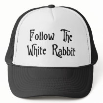 Follow The White Rabbit Mesh Hat