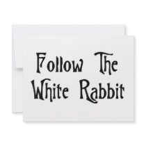 Follow The White Rabbit Announcement