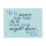 Follow Your Dreams - motivational postcard