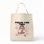 Follow Your Toes Ballerina Tshirts and Gifts Canvas Bags