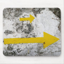 Following the Yellow Arrows Mousepad mousepads