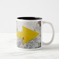 Following the Yellow Arrows Mug mugs