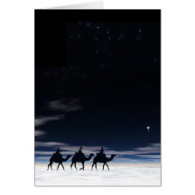 Following Yonder Star. Greeting Card