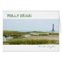 Folly Beach SC Greeting Card