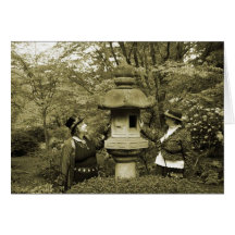 Folly in the Japanese Gardens Greeting Cards