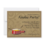 Fondue Party Invitations - Cheese