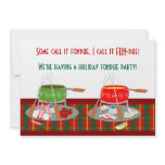 Fondue Pots Christmas Fondue Party Invitaitons