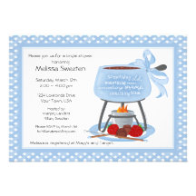 Fondue Wedding Shower Invitation