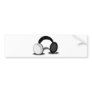 fone-ouvido-cartoon_Vector  HEADPHONES MUSIC Bumper Sticker
