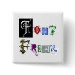 Font Freak Typography Saying buttons