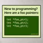 Foo Pointers (poster) posters