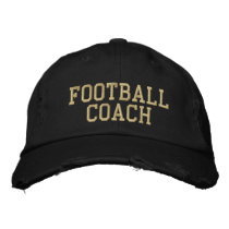 Fooball Coach Cap Embroidered Baseball Caps