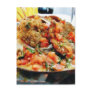 Food Abalones Dinner Post Card