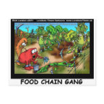 Food Chain Gang Funny Gifts Tees Cards Etc Post Card