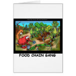 Food Chain Gang Funny Gifts Tees & Collectibles Cards
