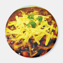 Food Chilli Cheese Bowls Magnets