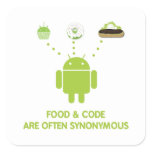 Food & Code Are Often Synonymous (Android) stickers