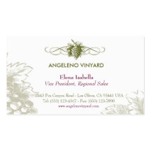 Food & Drink feat. Grapes Business Cards