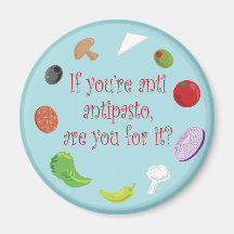 Food For Thought_Anti Antipasto Refrigerator Magnet