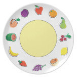 Food For Thought_Totally Fruity_lemon yellow core Party Plates