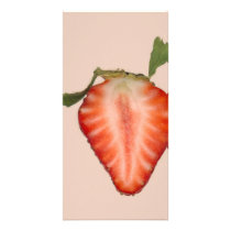 Food - Fruit - Slice of Strawberry Photo Card