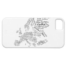 Food Map of Europe iPhone 5 Cases