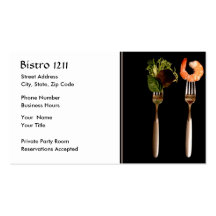 Food on Forks Business Card