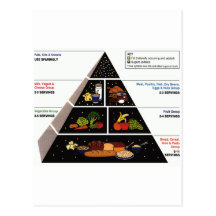 Food Pyramid Post Cards
