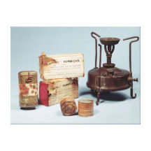 Food taken on Scott's Antarctic expedition Stretched Canvas Prints