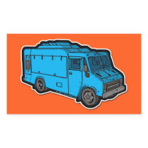 Food Truck: Basic (Blue) Rectangular Sticker