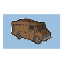 Food Truck: Basic (Brown) Rectangle Sticker
