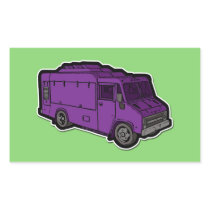 Food Truck: Basic (Purple) Rectangle Sticker