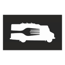 Food Truck: Side/Fork (Black/White) Sticker