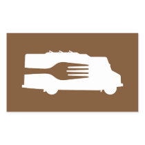 Food Truck: Side/Fork (Brown) Sticker