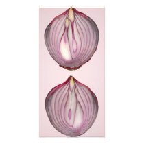 Food - Vegetable - Cross section of a Red Onion Photo Card